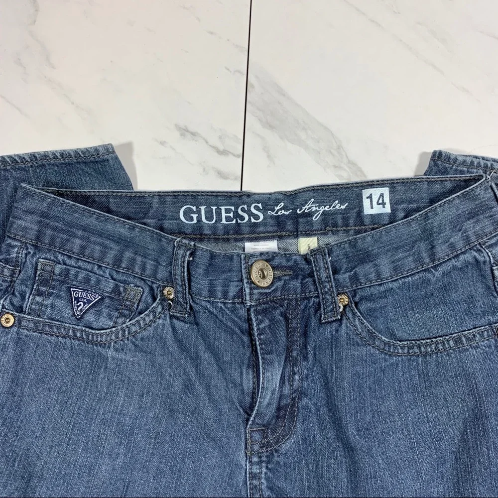Guess Boys Brit Rocker Slim Straight Jeans Size 14